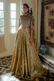 Elma — Sunehri lavender embroidered satin zari lehenga with kasab net dupatta