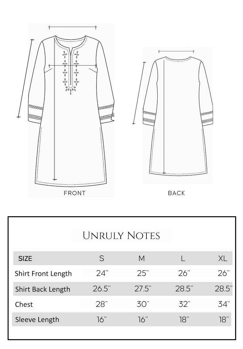 Size guide - shirt