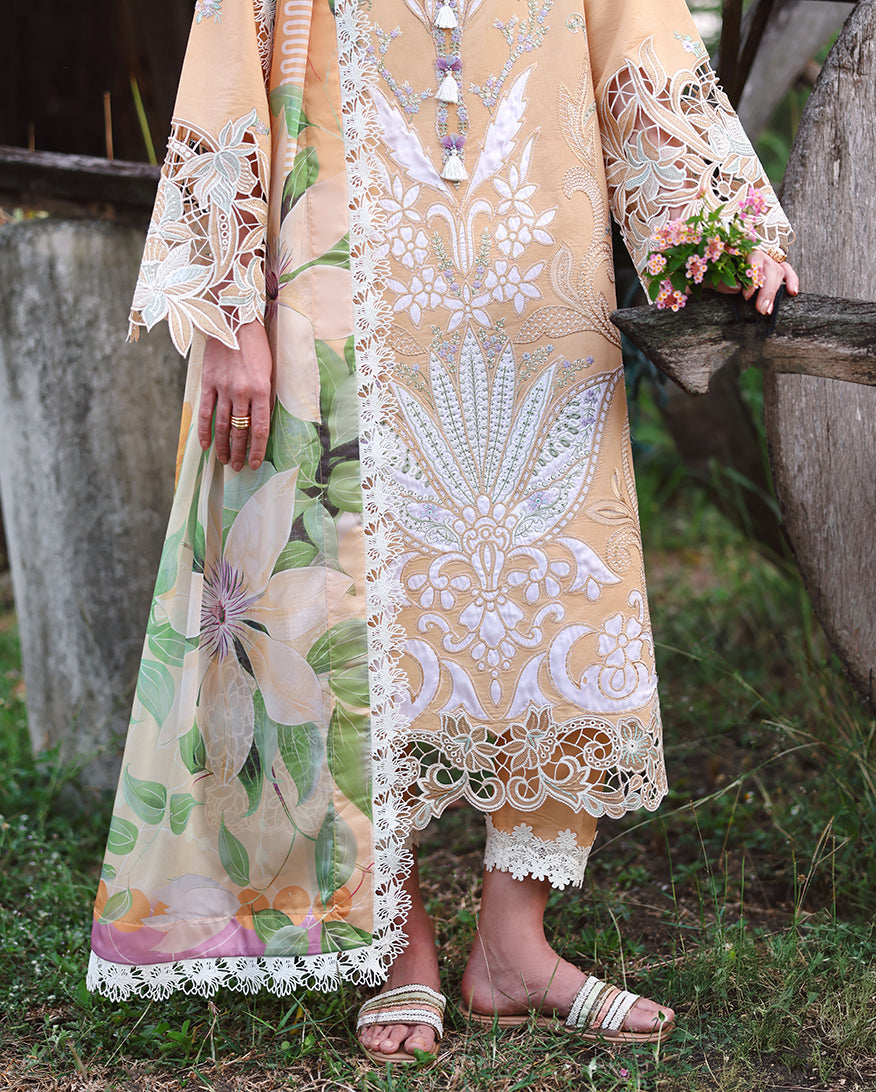 Wisteria Veil | Unstitched | Secret Garden V2 |  | Pakistani Women's Fashion