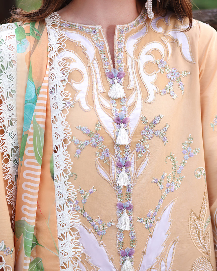 Wisteria Veil | Unstitched | Secret Garden V2 |  | Pakistani Women's Fashion