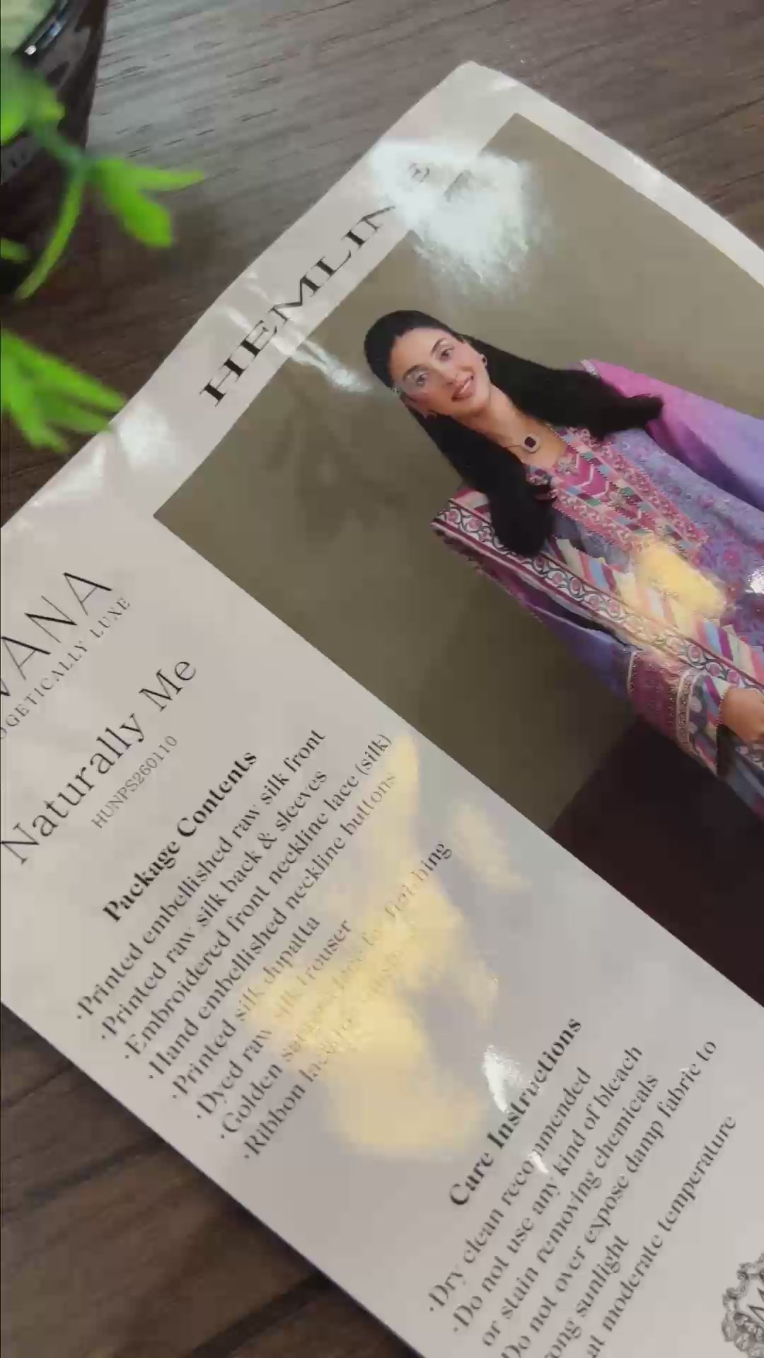 Naturally Me — Nirvana purple printed raw silk suit with hand embellished neckline buttons